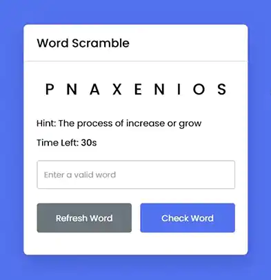 Word Scramble